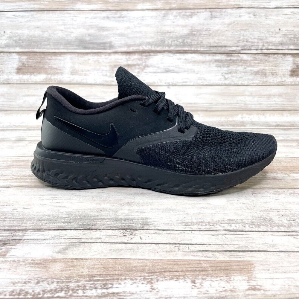 Nike Odyssey React Flyknit 2 Womens Size 7 US Black Running Shoes AH1016-001